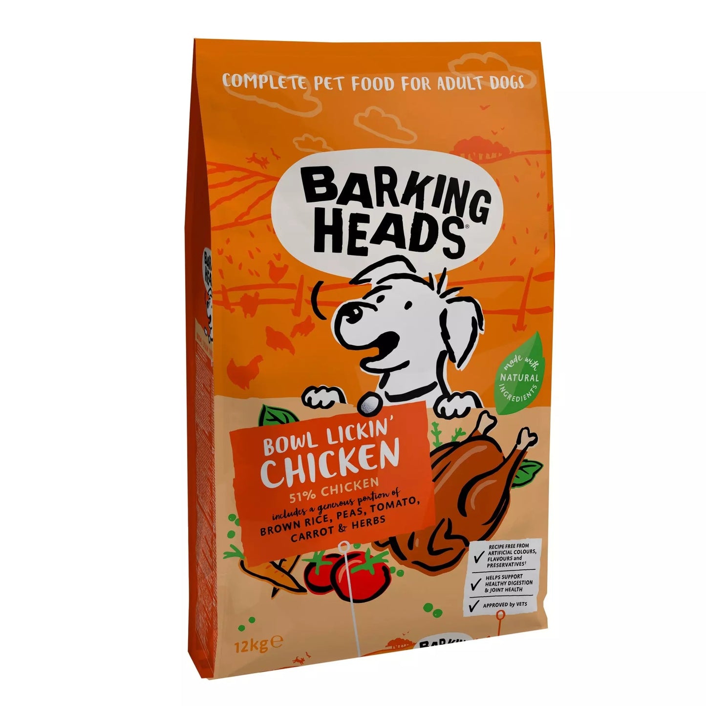 Barking Heads Bowl Lickin' Chicken Adult Dry Dog Food 2kg