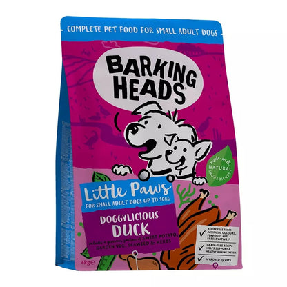 Barking Heads Little Paws Doggylicious Duck Adult Small Dry Dog Food