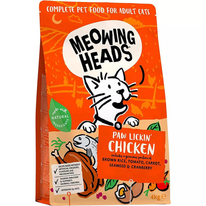 Meowing Heads Paw Lickin Chicken Dry Cat Food