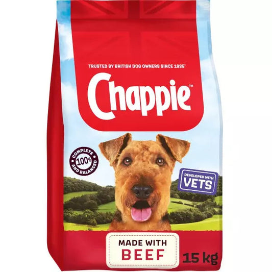 Chappie Complete Beef & Wholegrain Dry Dog Food 15kg