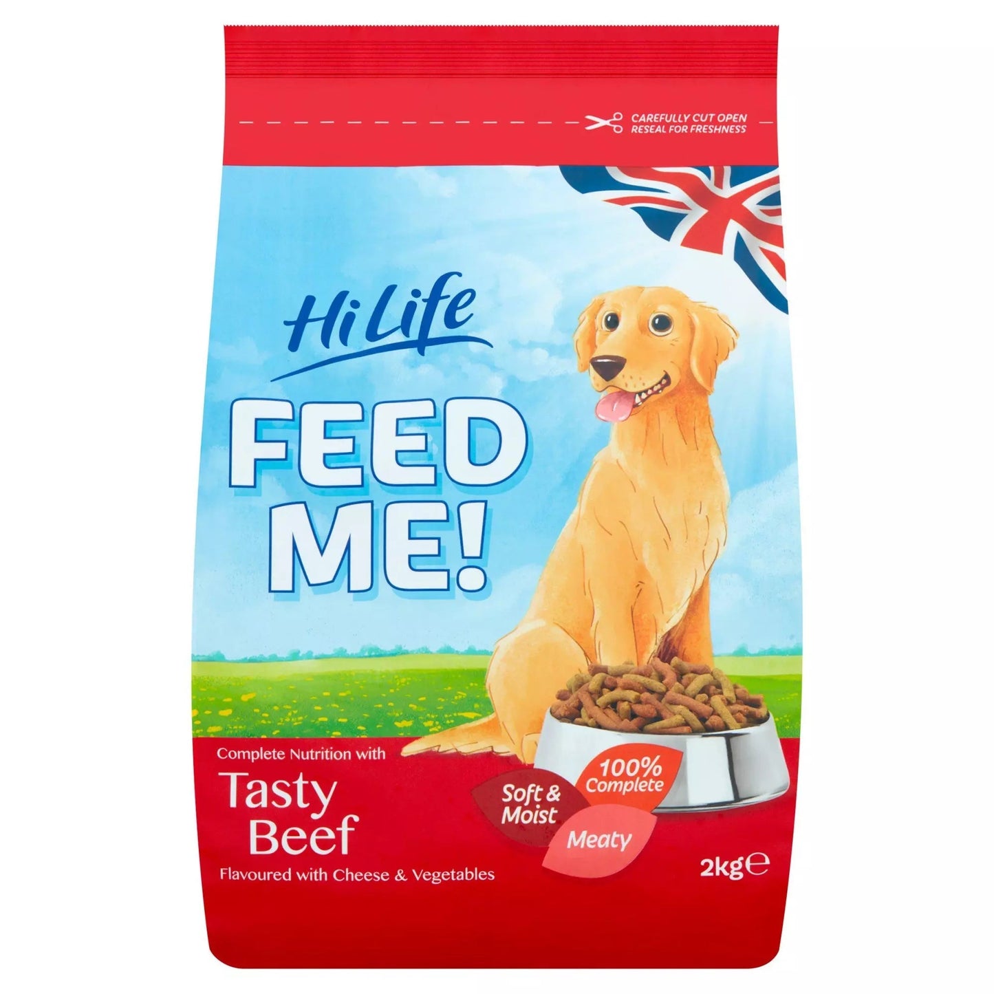 HiLife Feed Me with Tasty Beef Flavoured with Cheese and Vegetables Dry Dog Food