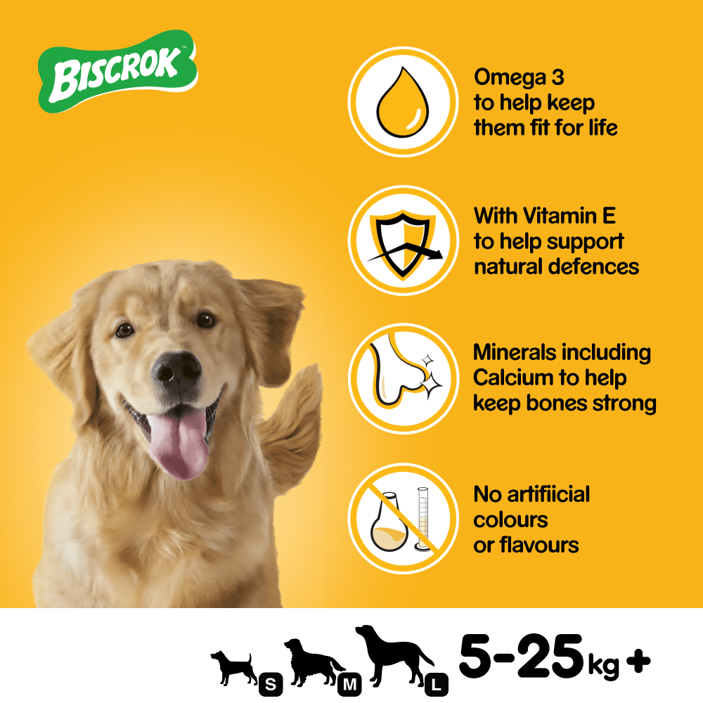 Pedigree Biscrok Biscuits Multi Mix Dog Treats 500g