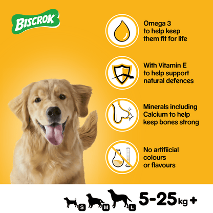 Pedigree Biscrok Biscuits Multi Mix Dog Treats 500g