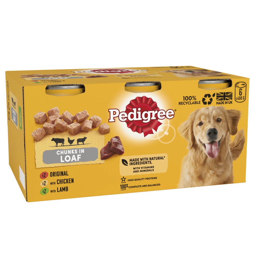 Pedigree Chunks in Loaf Adult Wet Dog Food 6 x 400g