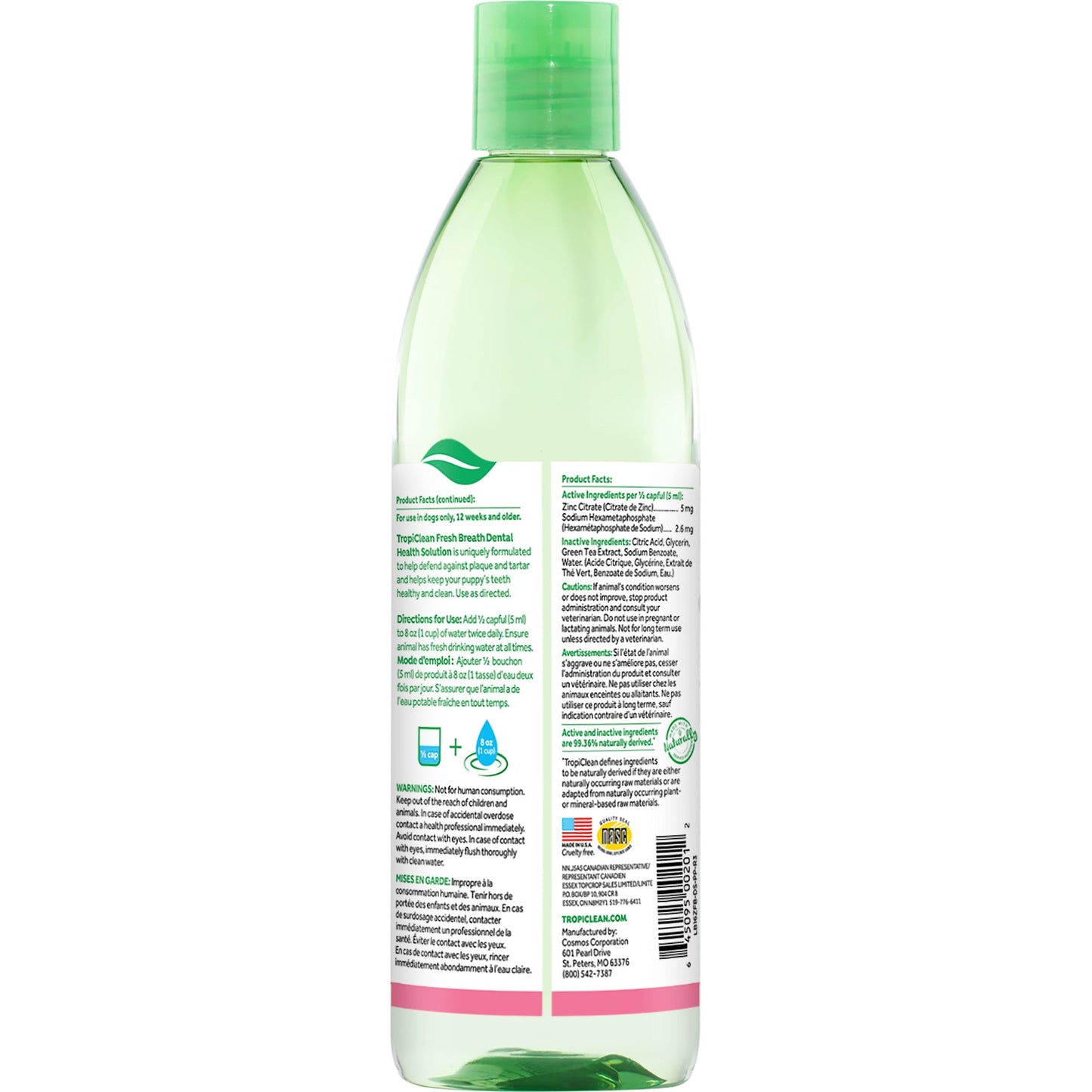 TropiClean Dental Health Solution For Puppies 473ml