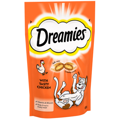 Dreamies with Tasty Chicken Cat Treats