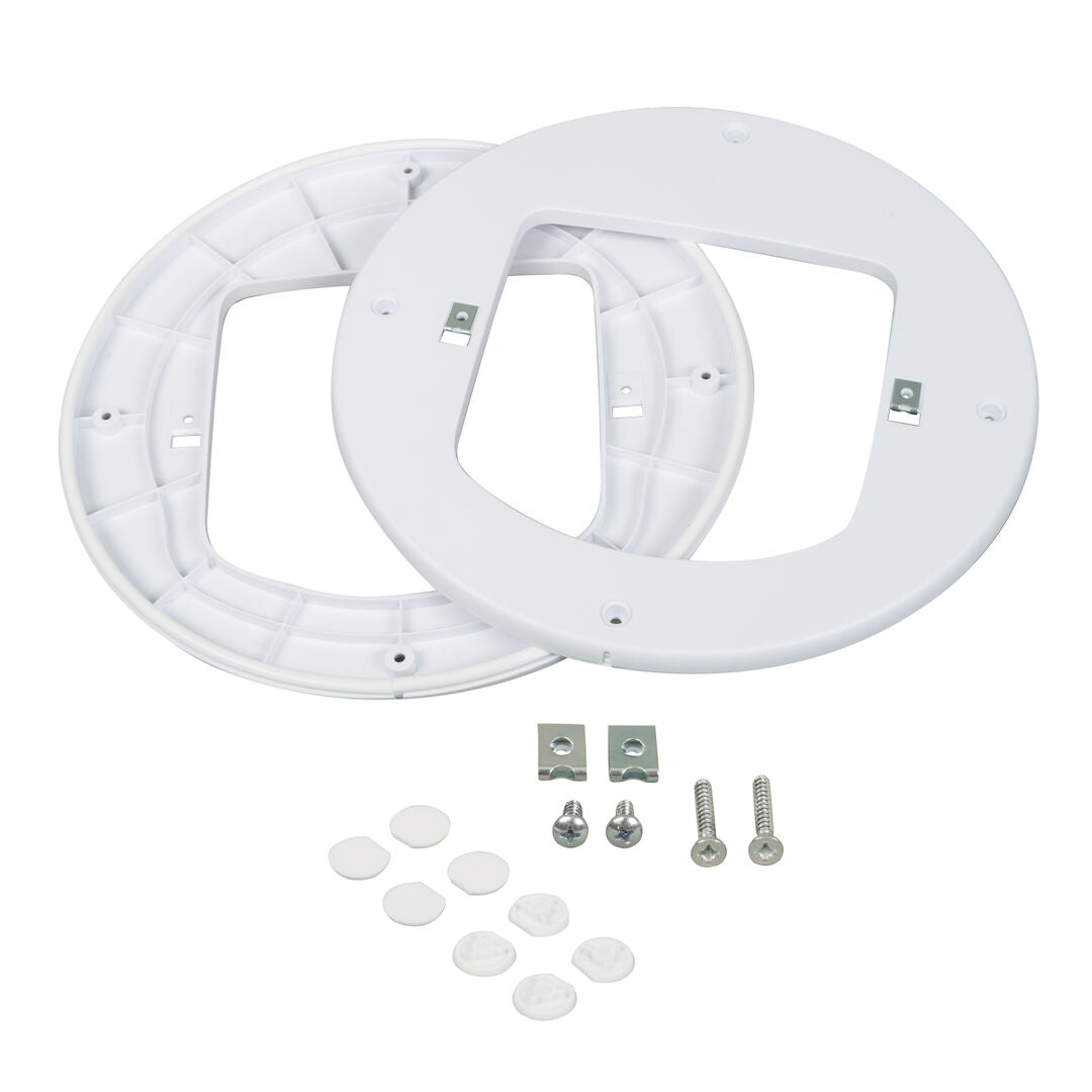 Petsafe Installation Adaptor for Microchip & Manual-Locking Cat Flap White