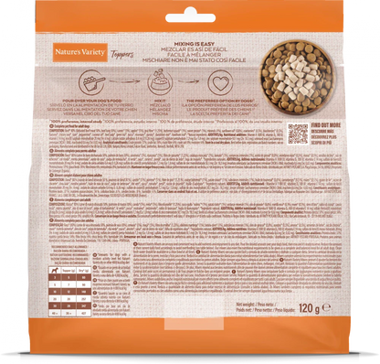 Nature's Variety Complete Freeze Dried Food Beef Toppers For Adult All Size Dog 120g