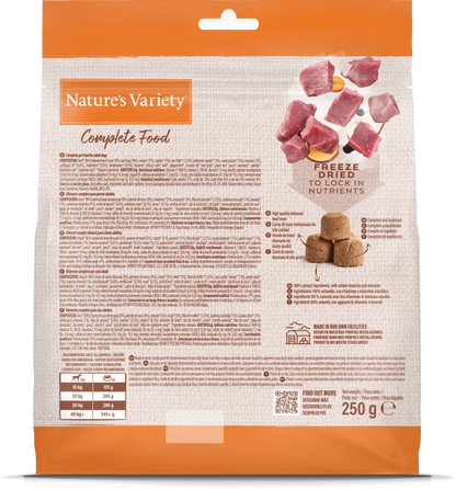 Nature's Variety Complete Freeze Dried Food Beef For Adult Medium/Maxi Dog 250g