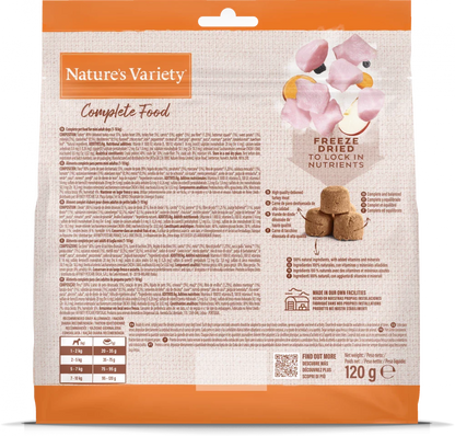 Nature's Variety Complete Freeze Dried Food Turkey For Adult Mini Dog 120g