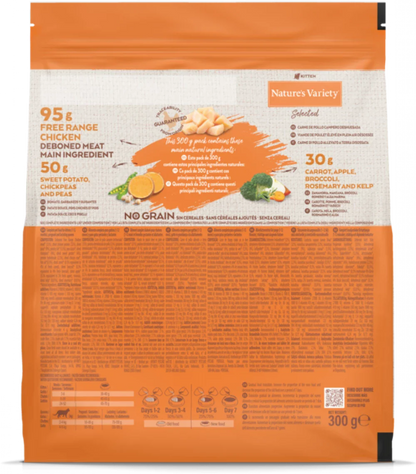 Natures Variety Selected Free Range Chicken for Kitten Dry Cat Food 300g