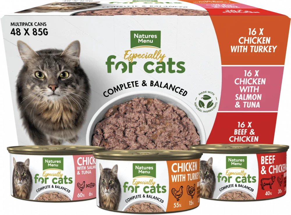 Natures Menu Mixed Multipack Adult Cat Food Pouches 12 x 100g