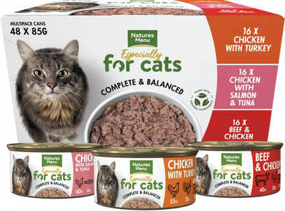 Natures Menu Mixed Multipack Adult Cat Food Pouches 12 x 100g