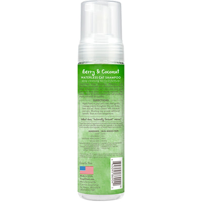 TropiClean Berry & Coconut Deep Cleansing Waterless Shampoo for Cats 220ml
