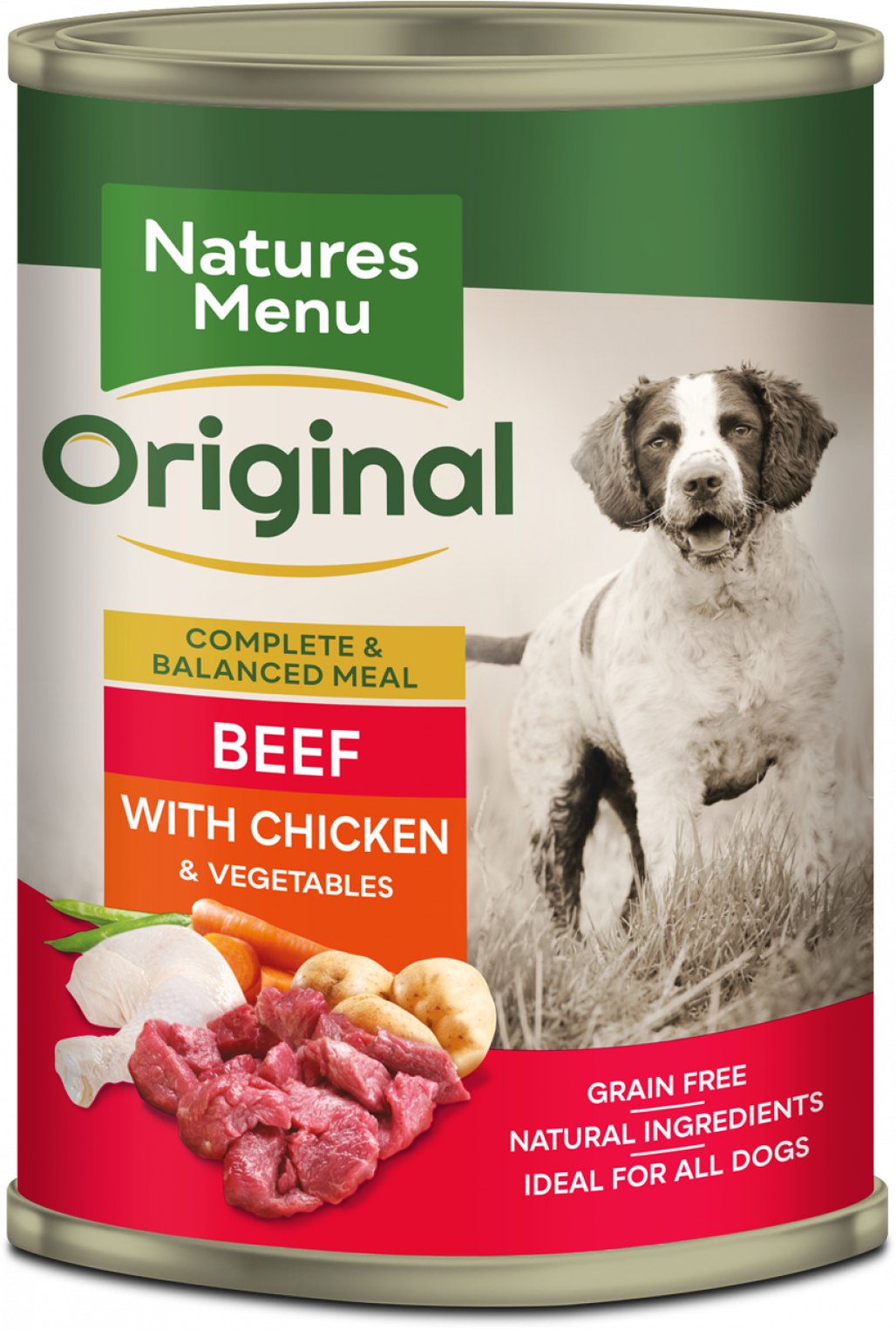 [Clearance Sale] Natures Menu Original Beef with Chicken Wet Dog Food 1 x 400g