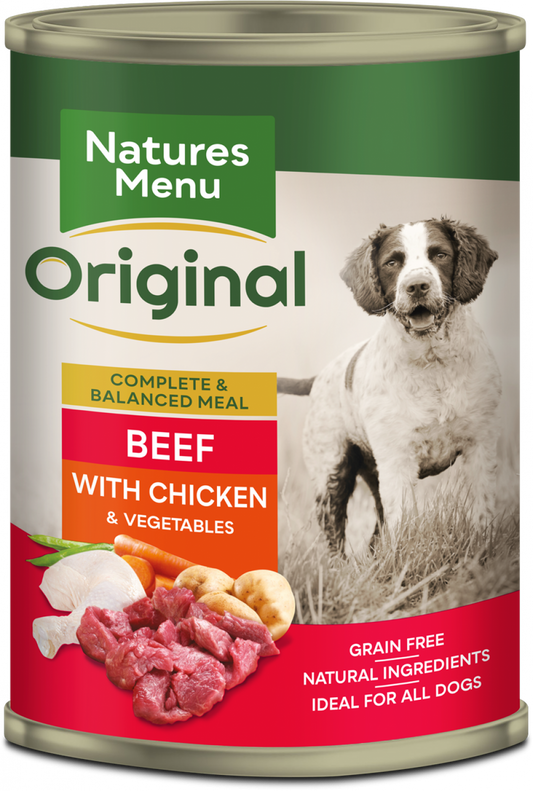 [Clearance Sale] Natures Menu Original Beef with Chicken Wet Dog Food 1 x 400g