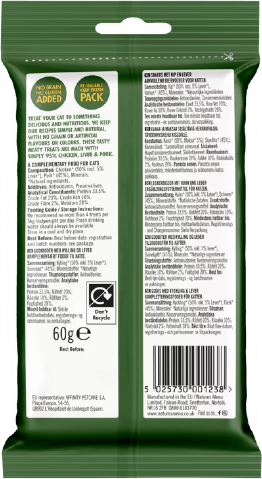 Natures Menu Original Especially with Chicken and Liver Cat Treats