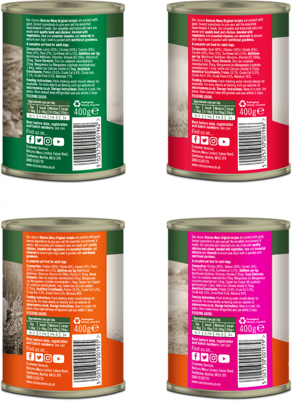 Natures Menu Original Multipack Wet Dog Food 12 x 400g