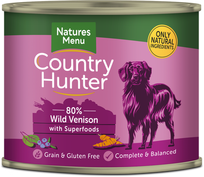 Natures Menu Country Hunter Venison with Superfoods Wet Dog Food