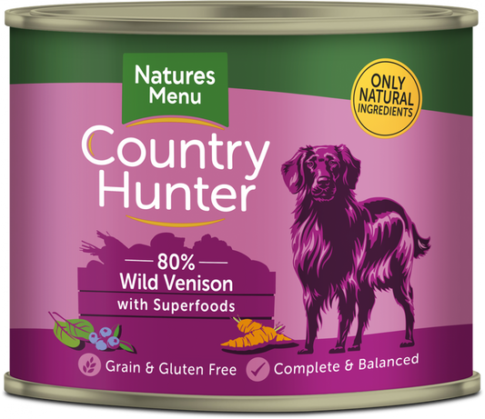 Natures Menu Country Hunter Venison with Superfoods Wet Dog Food