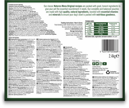 Natures Menu Original Multipack Wet Dog Food 8 x 300g