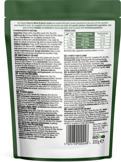Natures Menu Original Chicken Wet Dog Food 300g