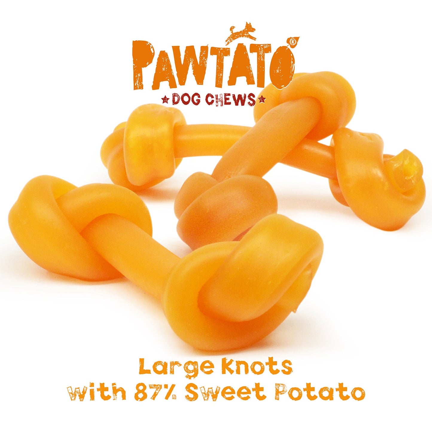 Benevo Pawtato Large Knots Dog Chews Treats 180g
