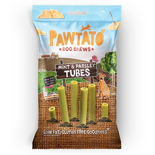 Benevo Pawtato Mint & Parsley Tubes Dog Treats 90g