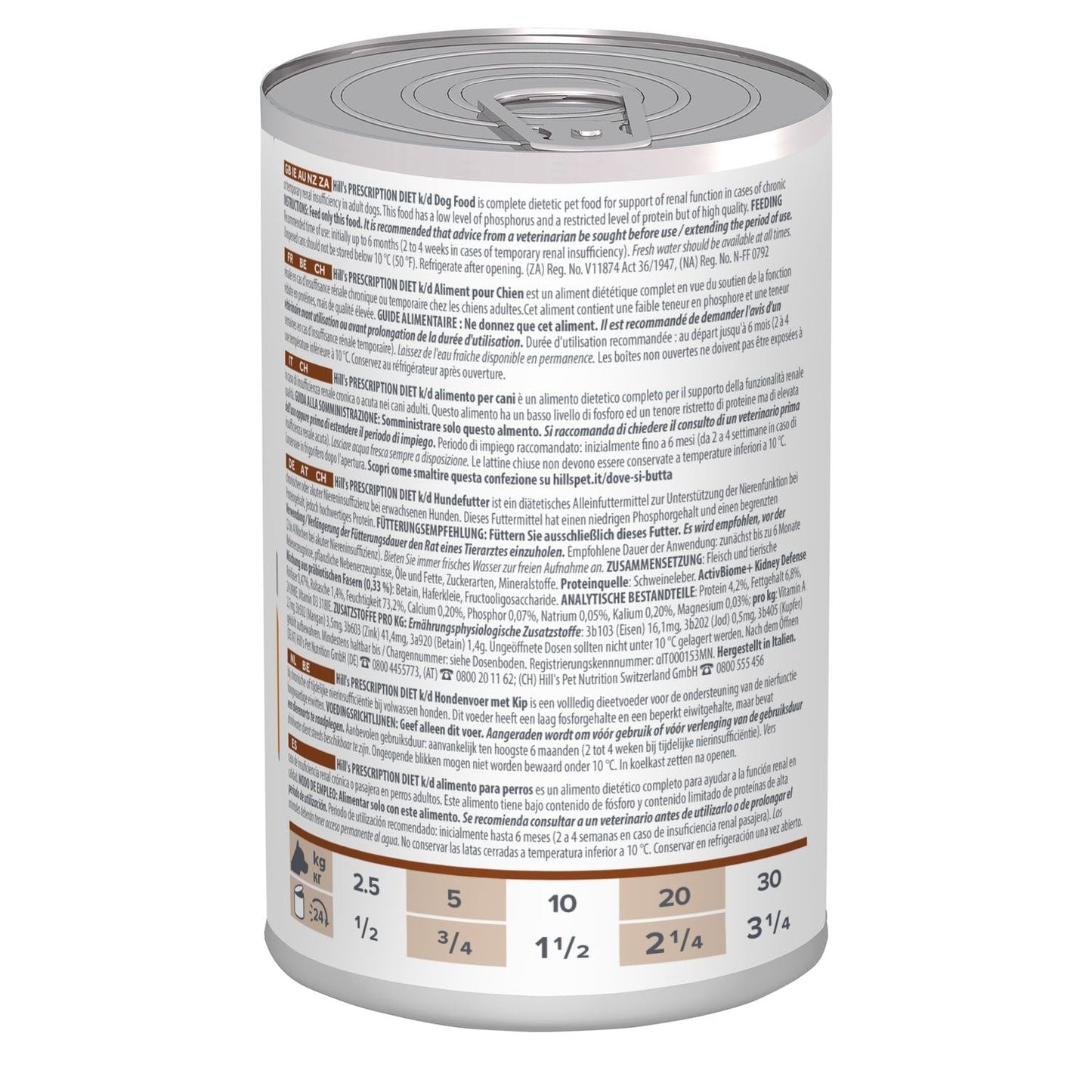 Hill's Prescription Diet k/d Kidney Care Chicken Wet Dog Food 370g