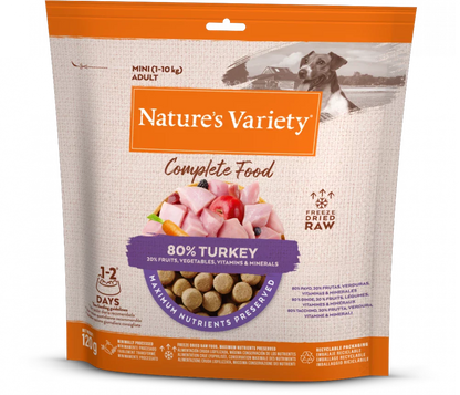 Nature's Variety Complete Freeze Dried Food Turkey For Adult Mini Dog 120g