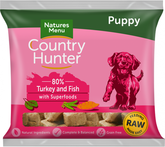 Natures Menu Turkey and Fish Puppy Nuggets Dog Food 1kg