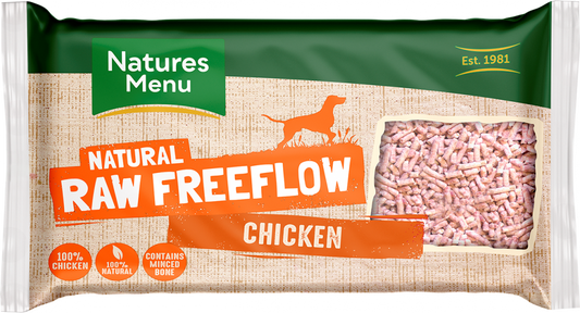 Natures Menu Raw Dog Food Free Flow Mince Chicken 2kg