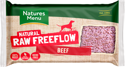 Natures Menu Raw Dog Food Free Flow Mince Beef 2kg