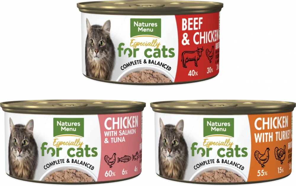 Natures Menu Mixed Multipack Adult Cat Food Pouches 12 x 100g