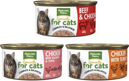 Natures Menu Mixed Multipack Adult Cat Food Pouches 12 x 100g