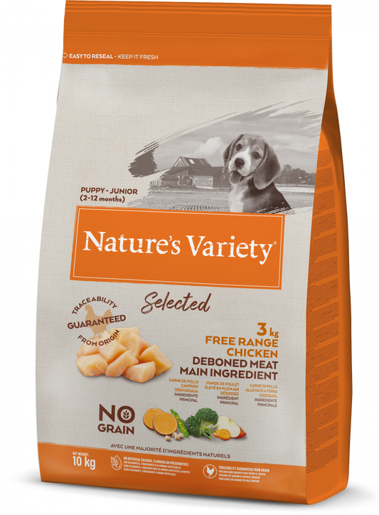 Nature's Variety Selected Free Range Chicken Puppy Dry Dog Food 10kg