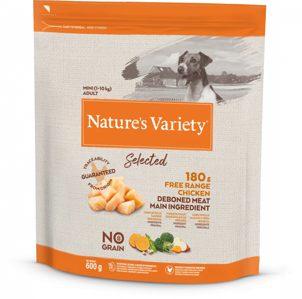 Nature's Variety Selected Free Range Chicken Mini Adult Dry Dog Food 600g