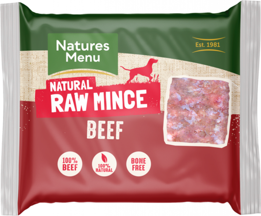 Natures Menu Just Beef Mince Dog Food 400g