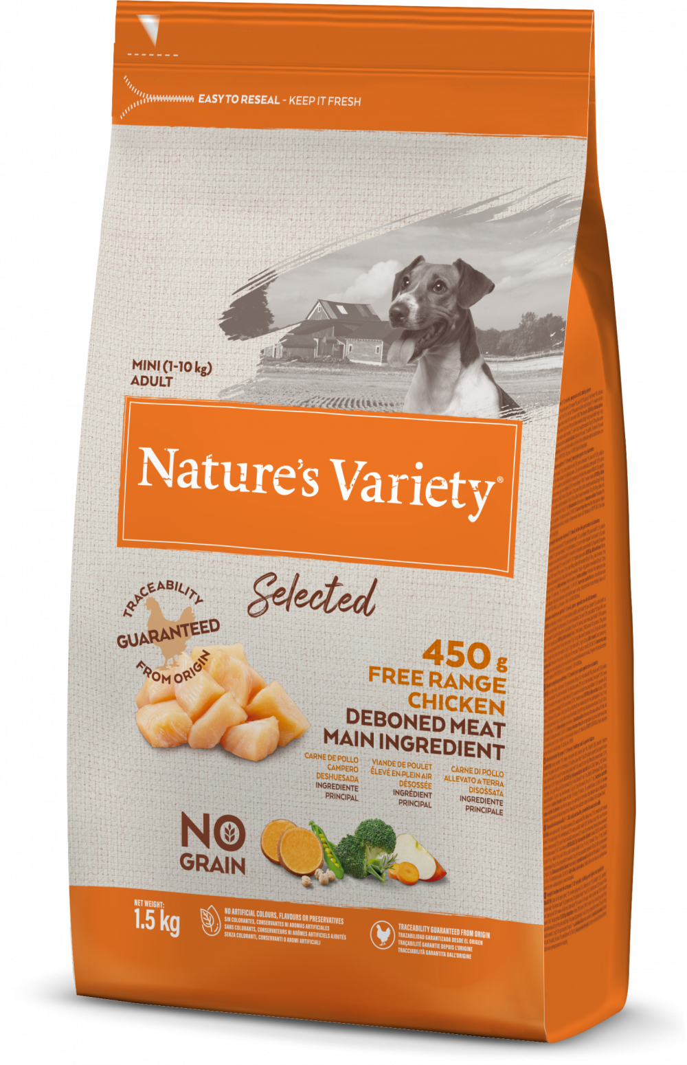Nature's Variety Selected Free Range Chicken Mini Adult Dry Dog Food 1.5kg