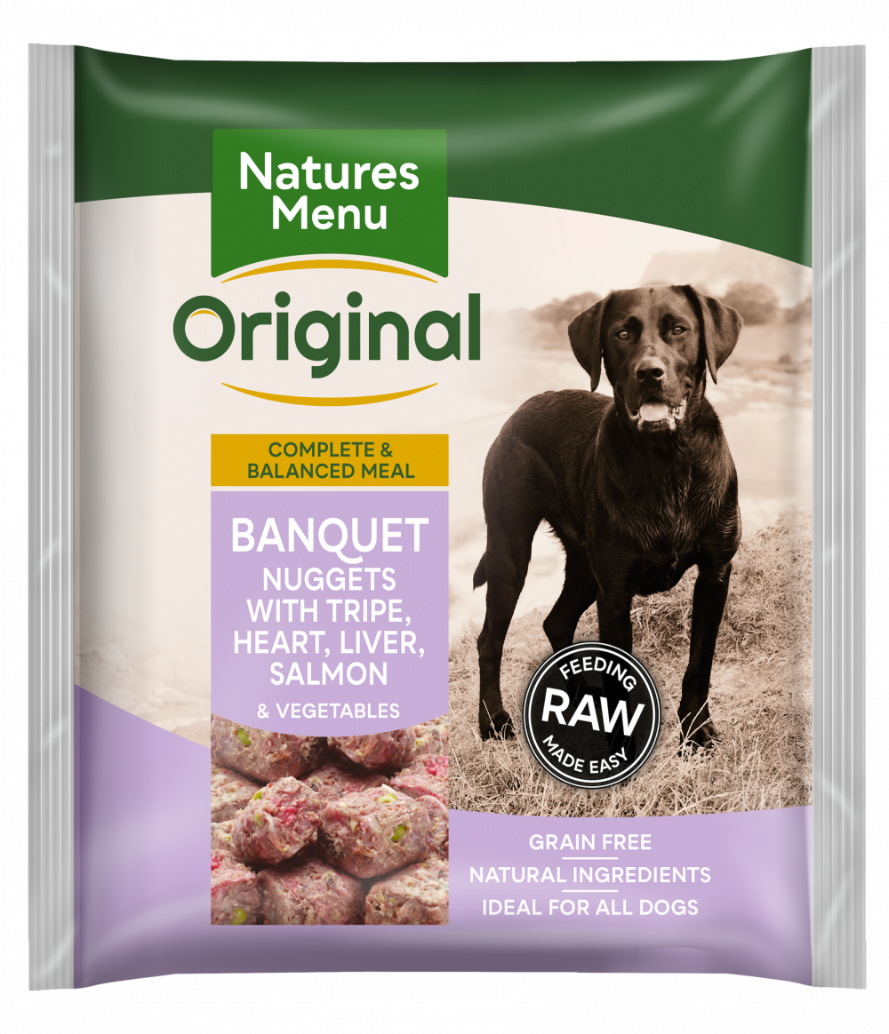 Natures Menu Frozen Banquet Dog Food Nuggets 1kg