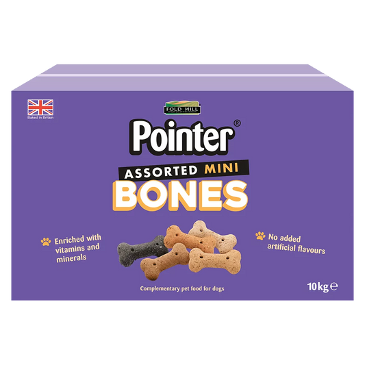 Pointer Assorted Mini Bones Dog Treats 10kg
