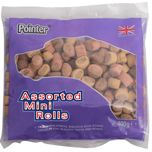 Pointer Mini Marrowbone Roll Dog Treats 400g