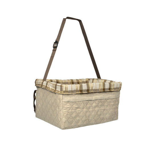 Petsafe Happy Ride Quilted Booster Seat Tan