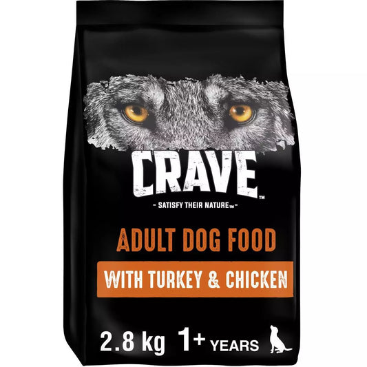 Crave Grain Free Adult  Turkey & Chicken Dry Dog Food