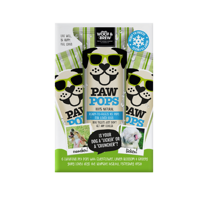 Woof & Brew Paw Pops Ice for Dogs 6 x 50ml