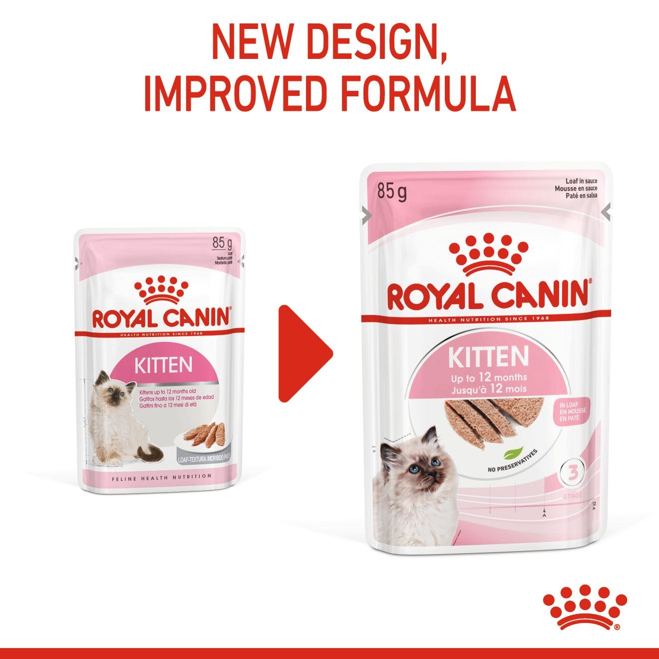 Royal Canin Kitten Loaf In Sauce Wet Cat Food