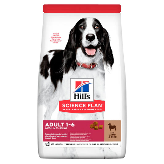 [Clearance Sale] Hill's Science Plan Adult Medium with Lamb & Rice Dry Dog Food 14kg