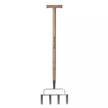 Kent & Stowe Stainless Steel Lawn Aerator 4 Prong