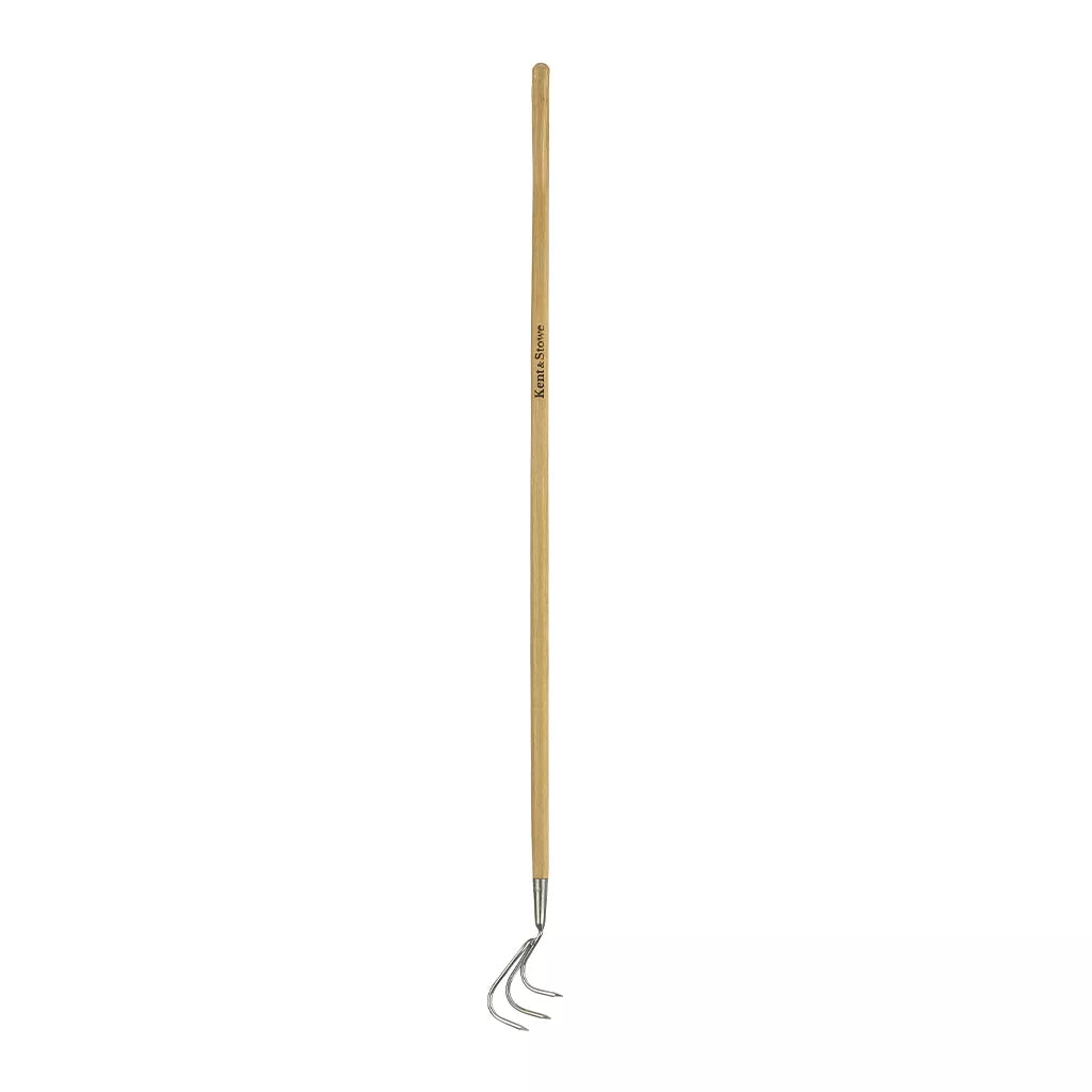 Kent & Stowe Stainless Steel Long 3 Prong Cultivator