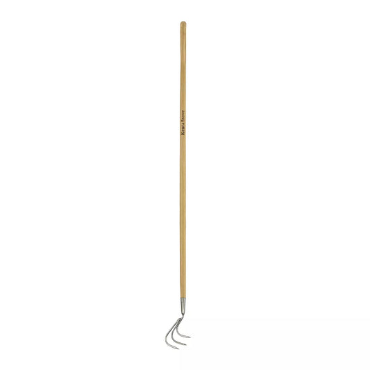 Kent & Stowe Stainless Steel Long 3 Prong Cultivator